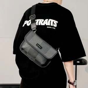 Homme de luxe enveloppe pochette sac à main décontracté épaule sacs à bandoulière Cool rue garçons haute qualité cartables marque de mode Bolsas