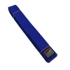bjj ceintures bleues largeur 4,5 cm niveaux du système jiu jitsu brésilien adulte ceinture dure de haute qualité ceinture tressée nom brodé personnalisé
