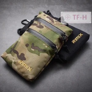 Sac suspendu Long, sac de ceinture de chasse tactique, pochette pour téléphone, boucle D, petit sac Portable