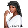 bonnet de couchage en satin pour femmes, longue queue tressée, bonnet de nuit, couvre tête, bonnet de douche pour sauna, bonnet de bain