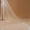 mariage élégant 3m une couche bord en dentelle blanc ivoire cathédrale voile de mariage long voile de mariée accessoires de mariage veu de noiva