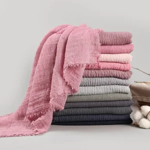 Châles et enveloppes en lin de coton froissé pour femmes, Hijab document solide doux, Long châle musulman, Turban islamique féminin, écharpe de sauna, mode Châles et enveloppes en lin de coton froissé pour femmes, Hijab document solide doux, Long châle musulman, Turban islamique féminin, écharpe de sauna, mode