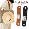 pinces à chapeau multifonctionnelles en pu magnétique, support pour sac à dos, bagage, casquette, randonnée en plein air, voyage