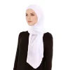 respirant en été en mousseline de soie hijab femmes plissé en mousseline de soie écharpe jersey hijab écharpe longue châle musulman plaine softturban enveloppes