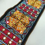 Ruban de dentelle brodé, tissu africain, appliques de couture, garniture ronde, chapeau, sac, accessoires vestisens