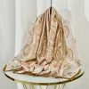 foulard hijab en soie, confortable, élégant, usage quotidien, matériau en mélange de soie de qualité supérieure, texture lisse, respirant, léger, vêtements modestes
