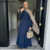 Abaya-Robe musulmane pour femmes, vêtements islamiques modestes, avec bretelles arrière ajustables, nouvelle collection 2025
