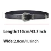 ceinture en cuir pu vintage pour femmes, ceinture sculptée pour hommes, ceinture de jeans bon marché, style punk, hip hop et rock, y2k
