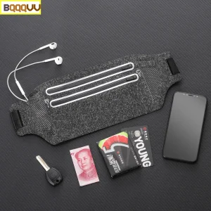 Sac banane pour femmes et hommes, sac de taille de sport avec pocommuniste et ceinture réglable, 2 fermetures à glissière pour voyager, courir, 1 pièce