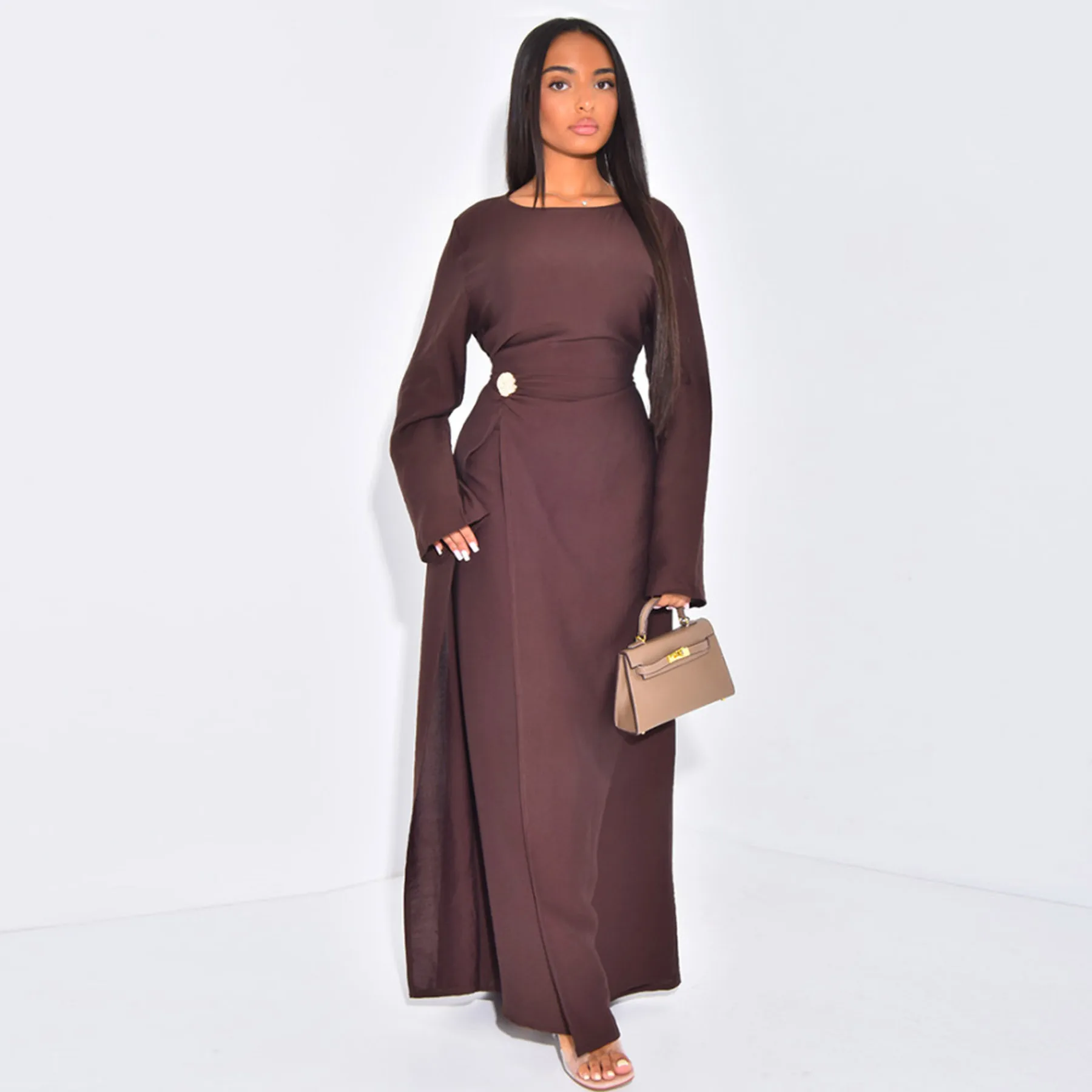 robe longue musulmane eid abaya pour femmes, robes portefeuille, ramadan, maroc, dubaï, caftan de luxe, islam, saoudien, arabe jalabiya abayas