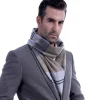 Écharpe classique pour homme hiver imitation cachemire foulards marque de luxe écharpes garder au chaud en plein air foulard hommes châle wrap cadeau