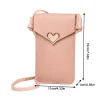 dames écran tactile téléphone portable sac à main smartphone portefeuille en cuir pu bandoulière sac à main femmes sac portefeuille mobile sacs de messager