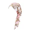 turban d'intérieur à motif floral pour femme, hijab musulman, chapeau pré noué, large bande élastique, bandanas, bonnet de chimio contre le cancer, vêtements de sauna