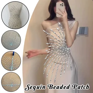 Patch en maille strass pour coudre sur les paillettes Ray, appliques de perles de cristal pour bricolage, Costume de couture, accessoires de décoration pour robe de bal