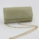 Sac à main de soirée de luxe, pochette à paillettes, chaîne de mode, sac de dîner, grande capacité, Vintage, Champagne, sac à main de soirée, fête de mariage
