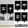 30X50CM une pièce drapeau Anime Pirate singe D.Luffy crâne Polyester drapeau chapeau de paille Pirates trompette drapeaux maison suspendus décoration murale