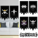 30X50CM une pièce drapeau Anime Pirate singe D.Luffy crâne Polyester drapeau chapeau de paille Pirates trompette drapeaux maison suspendus décoration murale