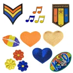 Applique de couture brodée pour vêtements, carnaval, orange, jaune, bleu, emblème de bière, insigne, patchs Krabberdonk