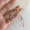 cadeaux de mode minimaliste femmes charme pendentif chocker collier femmes bijoux clavicule chaîne