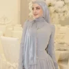 Nouveau perles soie froissé Hijab écharpe femmes miroitant châles plaine femmes musulmanes Hijabs Islam Turban plissé écharpe Ramadan Nouveau perles soie froissé Hijab écharpe femmes miroitant châles plaine femmes musulmanes Hijabs Islam Turban plissé écharpe Ramadan