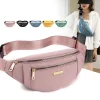 Sac de taille femmes hommes poche étanche poitrine sac à main unisexe sport voyage sac à main rein rangée Bumbag taille Pack ventre sac