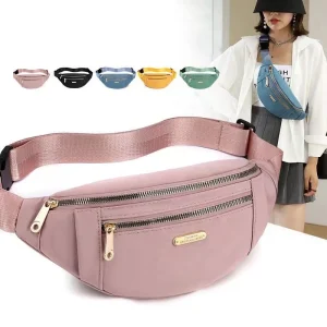 Sac de taille femmes hommes poche étanche poitrine sac à main unisexe sport voyage sac à main rein rangée Bumbag taille Pack ventre sac