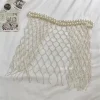 chaîne de taille élégante en perles, ceinture à franges bohème réglable pour robes, bijoux de corps de style français y2k pour femmes