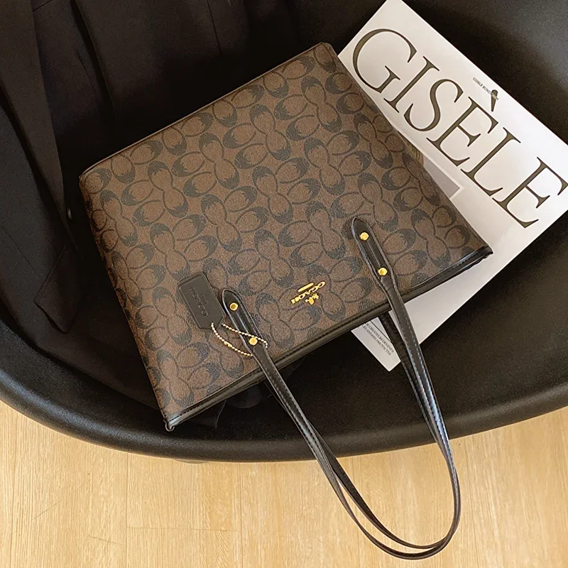 Sac à bandoulière classique en cuir pour femmes, fourre-tout élégant de luxe de styliste, sac à main de mode pour sortie Chic