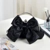 Élégant doux satin bow sac à main dames soirée pochette mode chaîne sac à bandoulière pour les femmes de mariage mariée embrayages sac