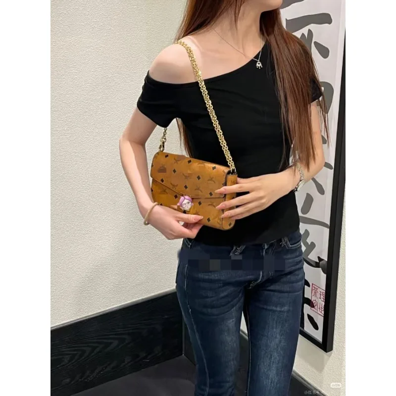 sac à main en cuir pour femmes, nouveau style, élégant, à la mode, polyvalent, de haute qualité, pour le transport d'épaule ou à bandoulière, 2025