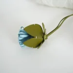 Accessoire de sac boule de pompon de fleur chic et décoration de voiture ; Pendentif en cuir de luxe