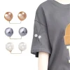 Épingles de sûreté antidérapantes pour vêtements, 4 pièces, broche de robe, décoration, épingles de fixation de taille, ajusteur de collier, support d&rsquo;écharpe, Clips sécurisés