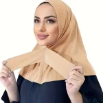 Bonnet Modal Hijab Sport Écharpe pour Femme Élastique Réglable avec Attache au Dos pour un confort élégant toute la journée Durabilité Hijabs instantanés