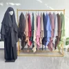 khimar hijab deux couches voile islamique pour les femmes dubaï dinde foulard musulman écharpe châle vêtements de prière ramadan coiffure niqab