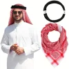 chapeaux musulmans turban arabe keffiyeh foulard musulman écharpe casquettes pour hommes musulman casquette de prière hijab chapeau islamique chapeaux tête enveloppement