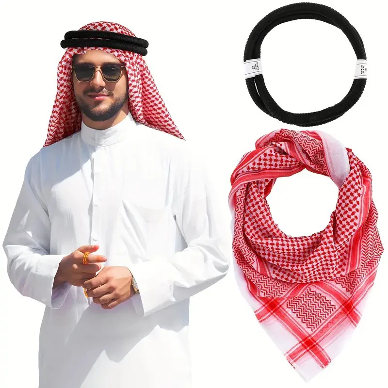 chapeaux musulmans turban arabe keffiyeh foulard musulman écharpe casquettes pour hommes musulman casquette de prière hijab chapeau islamique chapeaux tête enveloppement