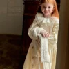robe de princesse d'automne pour filles, couleur unie, manches longues, mode enfants filles, robes élégantes en dentelle, vêtements boutique pour enfants