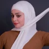 foulard triangle en modal doux de couleur unie, hijab élastique en coton mercerisé pour femme musulmane, offre spéciale, nouvelle collection 2024
