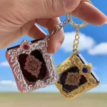 Mini porte-clés pendentif islamique musulman, en papier véritable, peut lire des porte-clés pour arche du coran, livre du coran, petits bijoux religieux