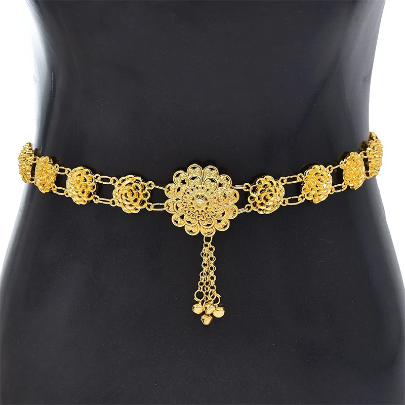 Sarong traditionnel en or pour femme, ceinture de document, bijoux vintage, collier strucbelt, décoration, 1 pièce