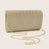 pochette pliée luxueuse, sac de soirée à la mode pour dîner de mariage, sac à main de célébration d'anniversaire, accessoire de fête élégant
