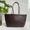 sacs à main femmes en cuir véritable sac à bandoulière tissage sac à provisions décontracté vintage grand fourre tout sac à main peau de vache croix sacs à main dame