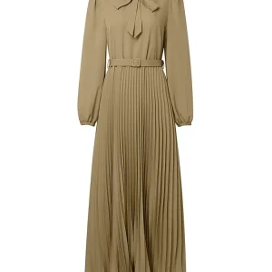 2025 ZANZEA femmes élégantes automne longue lanterne manches Robe musulmane Abaya plissée Robe d&rsquo;été ceinturée Robe Femme fête robes de travail