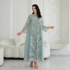 robe abaya musulmane brodée à paillettes pour femmes, élégante, grande taille, mode pour mariages européens et américains, robes de soirée