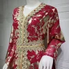 abayas colorés élégants pour femmes musulmanes, robes de soirée, manches chauve souris, vêtements arabes de turquie, vêtements d'extérieur pour filles