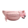 sac banane en toile demi lune pour femme, sac de poitrine, sac de taille en bandoulière, sacs banane décontractés, sac de ceinture de sport, sac de course