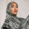 foulard hijab imprimé animal pour femmes, long bandana, protection solaire, turban islamique pour tous les marches