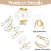 lot de 8 broches décoratives en perles pour vêtements, épingles de sûreté en perles, épingles à broche en fausses perles pour filles, rallonges de pantalons