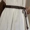 ceinture de style bohémien pour femmes, corde de chanvre tissée, ethnique, polyvalente, personnalisée, chaîne de taille décorative, accessoire de mode