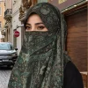 mode imprimé style ethnique écharpe jacquard longue hijab écharpe gland mince cajou foulard femmes